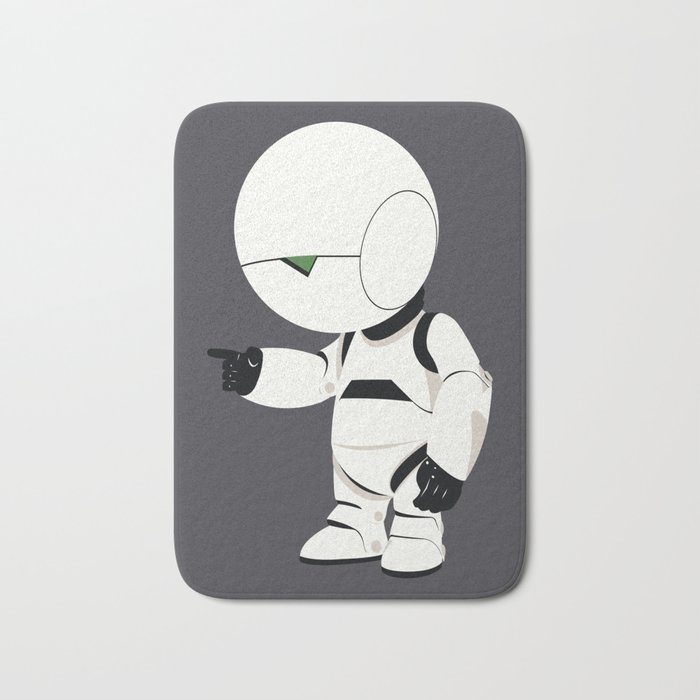 Marvin the Paranoid Android - The Hitchhiker's Guide to the Galaxy Bath Mat