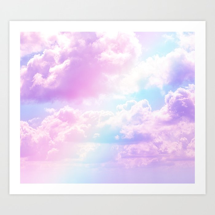 Pastel Rainbow Aesthetic Art Print By The Thiiird Society6 Search, discover and share your favorite rainbow background gifs. pastel rainbow aesthetic art print by the thiiird