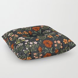 Wild Flowers ~ vol1.  vintage inspired botanical Floor Pillow