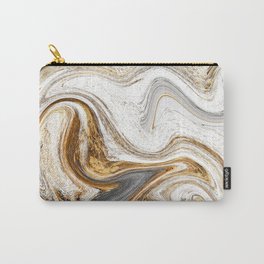Liquid Marble Gold Carry-All Pouch