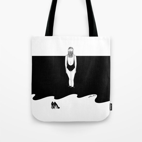 Back to Black Tote Bag