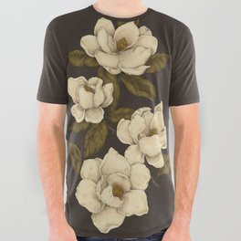 Magnolias All Over Graphic Tee