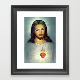 Sacred Heart Of Jesus Framed Art Print