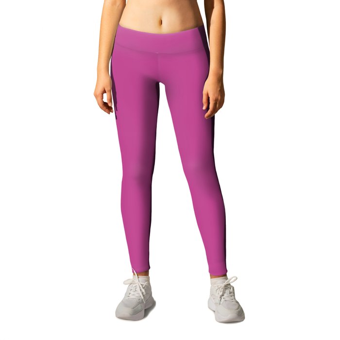From The Crayon Box Red Violet Deep Purple Solid Color / Accent Shade / Hue / All One Colour Leggings