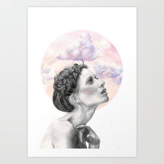 Head In The Clouds Art Print By Lenitapepa Society6