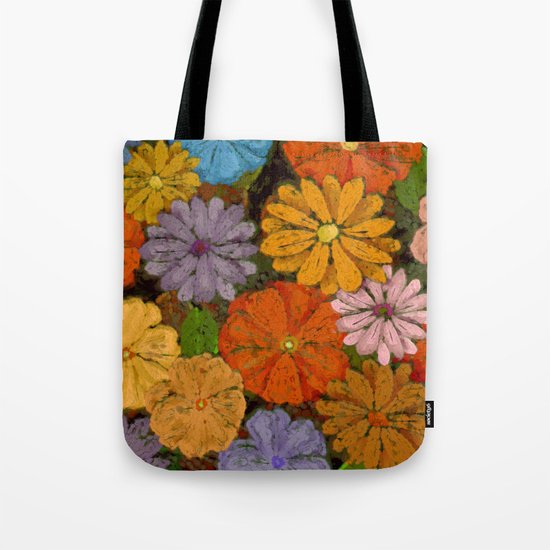 Abstract #422 Flower Power #7 Tote Bag