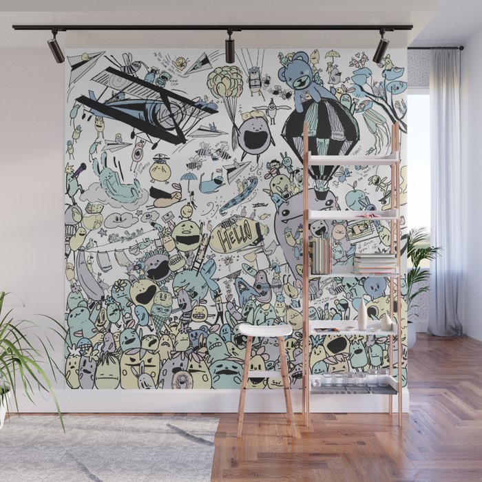 Doodle world Wall Mural