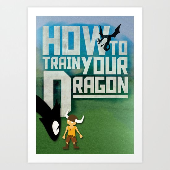 HOW TO TRAIN YOUR DRAGON - Fantasy | Animation | Movie | Fantastic | Childer | Sci-fi Art Print