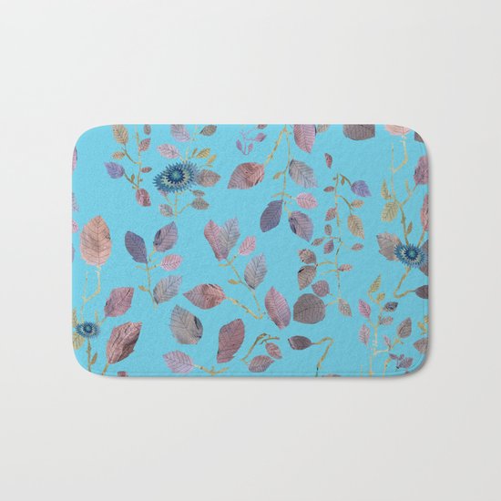 Blue Nature Bath Mat