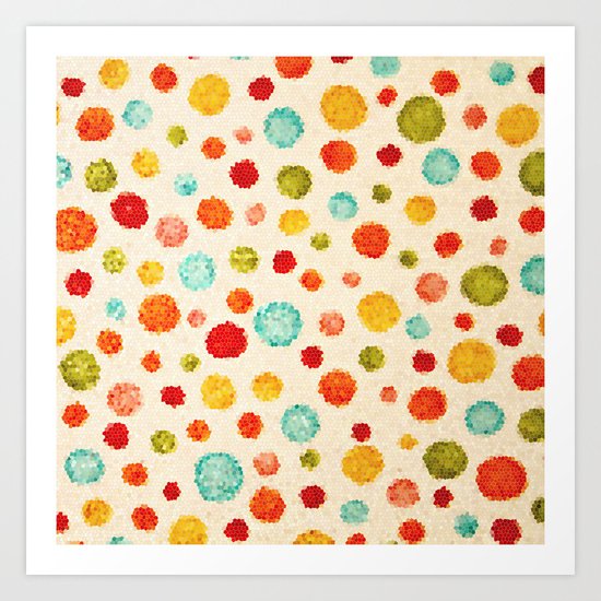fun little polka dots Art Print