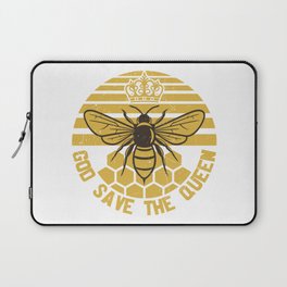 God Save The Queen Vintage Bee Laptop Sleeve