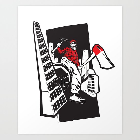 The Lumberjack Art Print