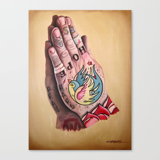 Busted Hands Canvas Print