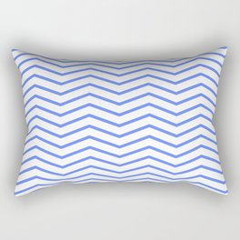 Blue zig zag lines Rectangular Pillow