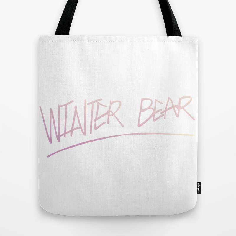 Winter Bear By V Of Bts Colored Tote Bag By Catnips Society6