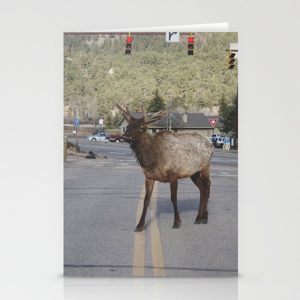 Elk Walking Stationery Cards