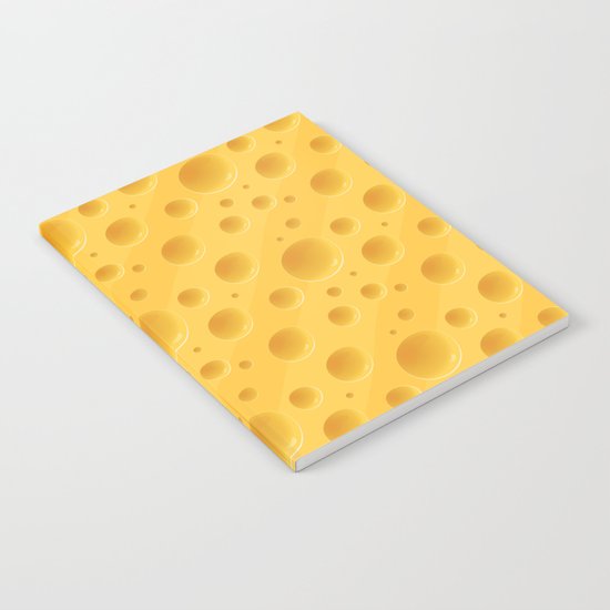Orange Cheese Texture - Food Pattern Notebook