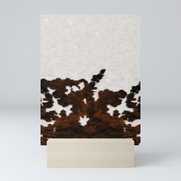 Simple Scandinavian Primitive Cowhide Print (screen print, photograph) Mini Art Print