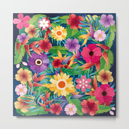 Summer Floral Dreams Metal Print