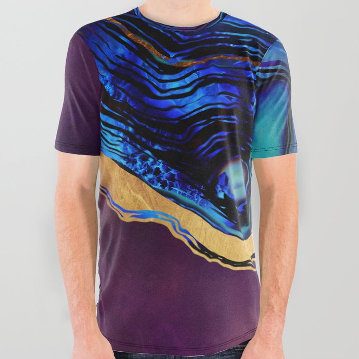 Agate Abstract All Over Graphic Tee