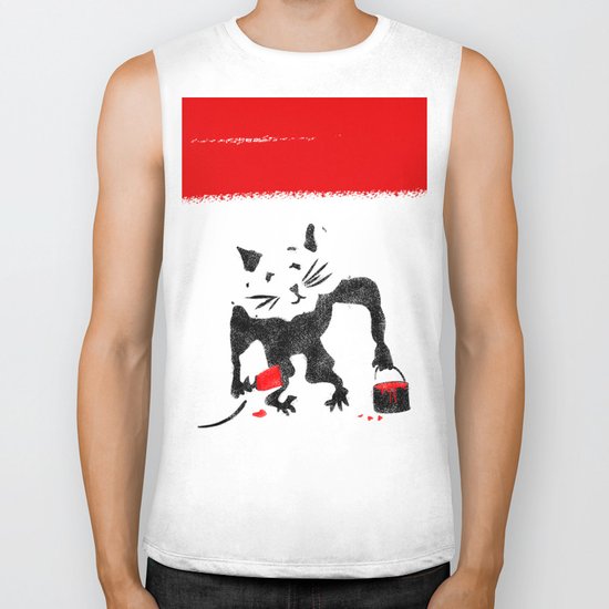 Rat Street Art Biker Tank