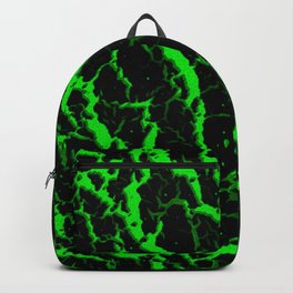 Cracked Space Lava - Green Backpack