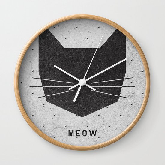 MEOW Wall Clock