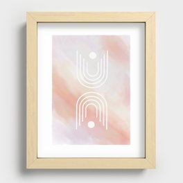 Watercolor Curves Recessed Framed Print