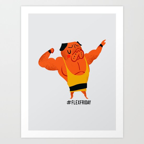 Flex Friday Art Print