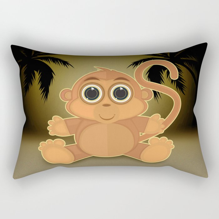 Monkey Rectangular Pillow