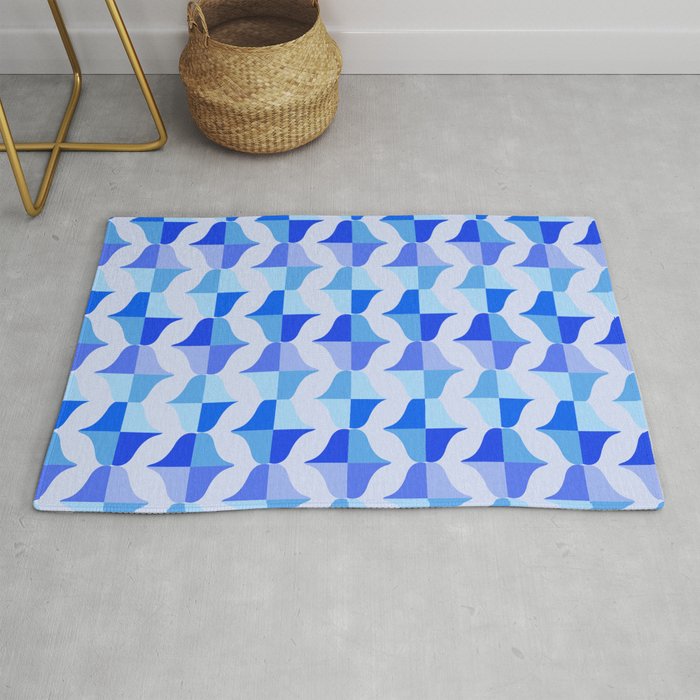 Whale Song Midcentury Arcs Rug