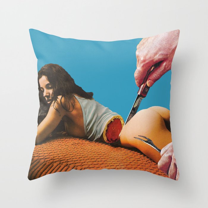 Everybody Wants A Piece Throw Pillow