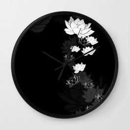 Lovely Lotus Wall Clock