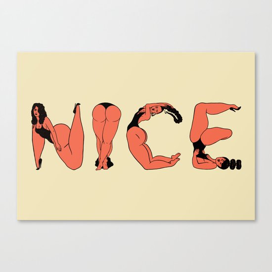 NICE by the Video Vixen Alphabet Girls Canvas Print