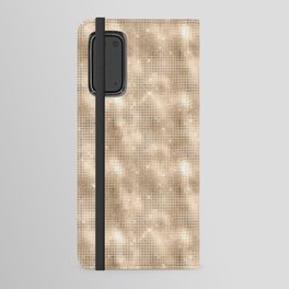 Luxury Soft Gold Sparkle Pattern Android Wallet Case