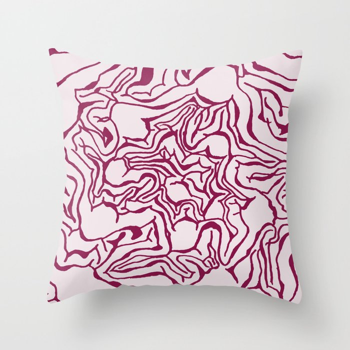 Cabbage Core Throw Pillow