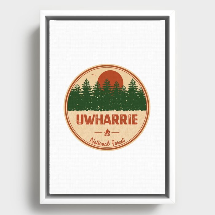 Uwharrie National Forest Framed Canvas