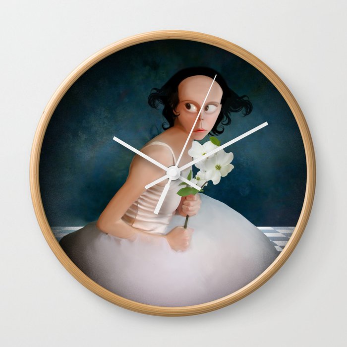 The Girl Next Door Wall Clock By Sumayyahalsuwaidi