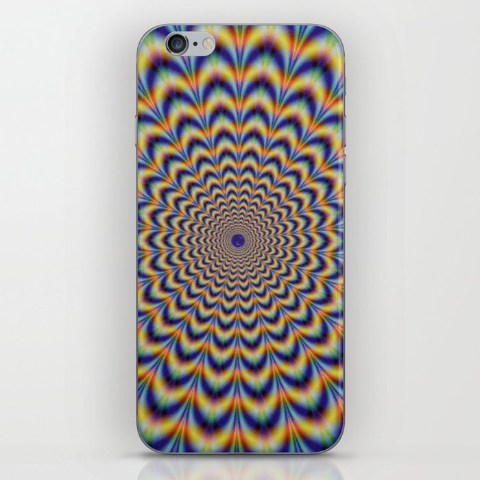 Psychedelic Optical Colorful Illusion iPhone Skin