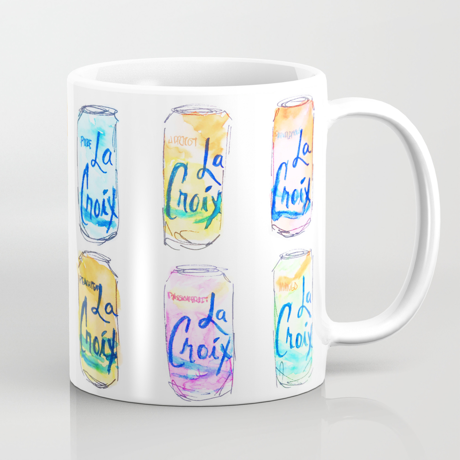 Watercolor La Croix Coffee Mug By Allison S Illustrated Life Studio Society6