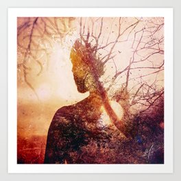 Silhouette Portrait Art Prints Society6