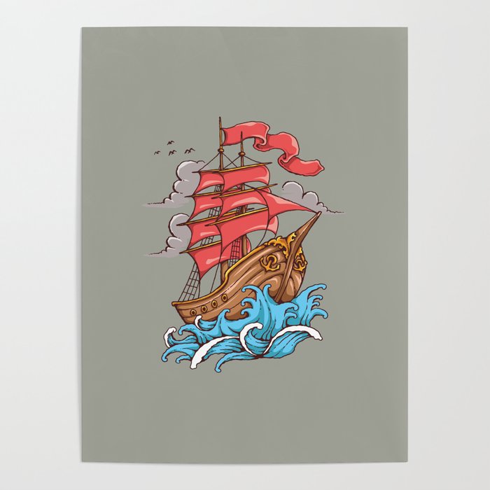 Sailing Ship Poster