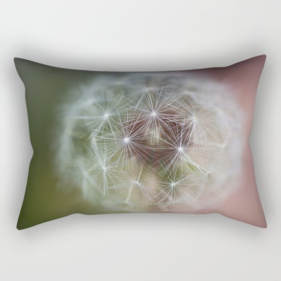 Dandelion Italian Flag Rectangular Pillow