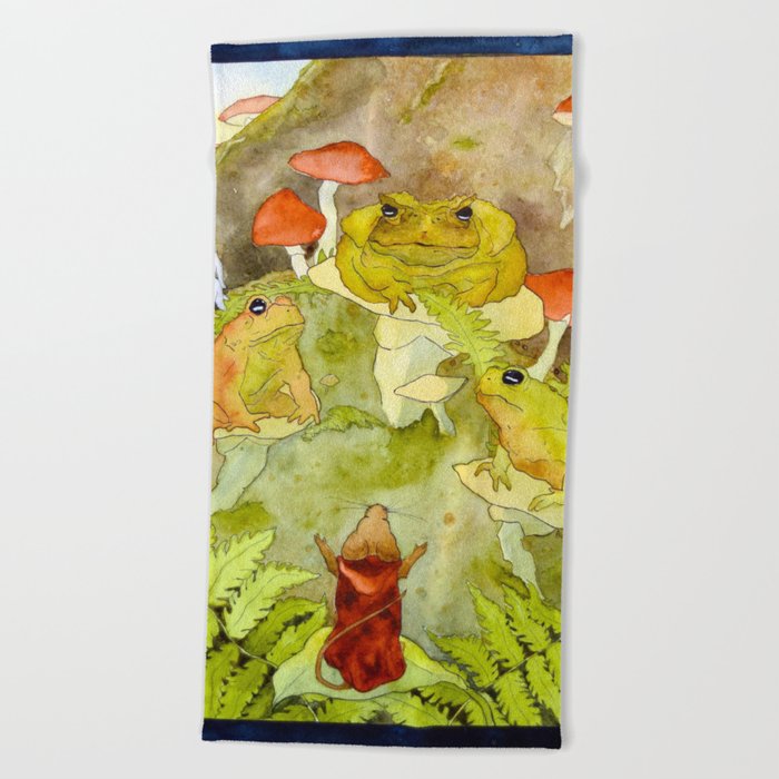 Toad Council Beach Towel