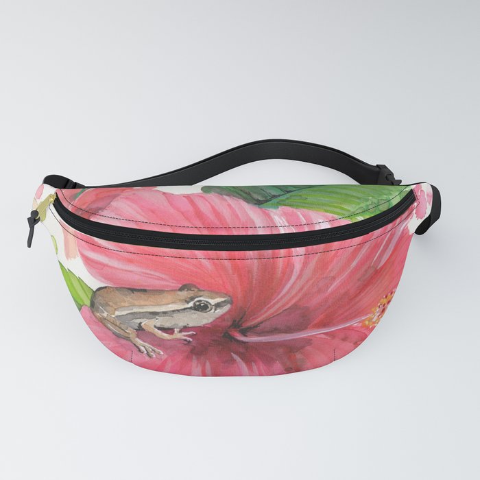 Coqui Frog & Hibiscus Flower Fanny Pack