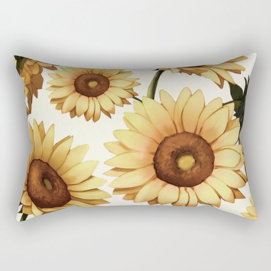 SUNFLOWERS 3 Rectangular Pillow