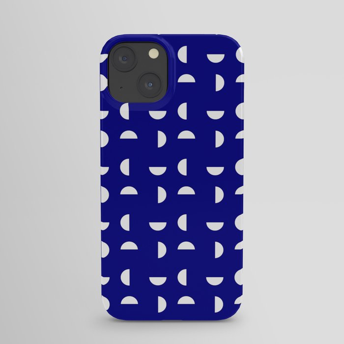 Wild polka dot 36- dark blue iPhone Case