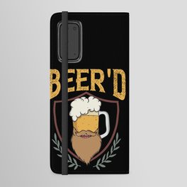 Beard And Beer Drinking Hair Growing Growth Android Wallet Case