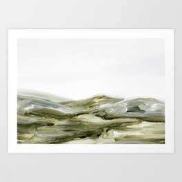 High Plains | Norway | Scandinavia | Landscape | Abstract Acrylic Painting Art Print