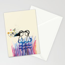 The cosmic look of love Stationery Cards